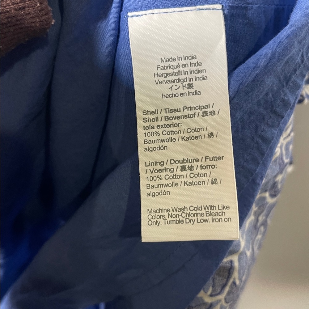 J CREW WOMENS BLUE FLORAL MIDI TIERED DRESS SLEEVELESS 4 COTTON - Picture 7 of 8